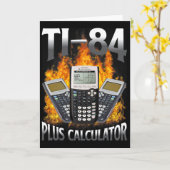 Ti-84 Plus 電卓 面白い 数学の先生 カード (黄色い花)