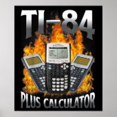 Ti-84 Plus 電卓 面白い 数学の先生 ポスター (正面)