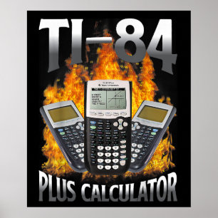 Ti-84 Plus 電卓 面白い 数学の先生 ポスター