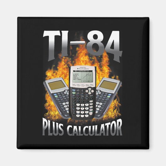 Ti-84 Plus 電卓 面白い 数学の先生 マグネット (正面)