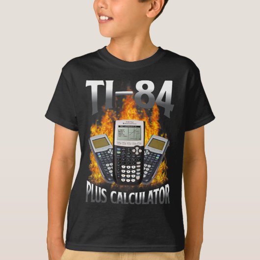 Ti-84 Plus 電卓 面白い 数学の先生 Tシャツ (正面)