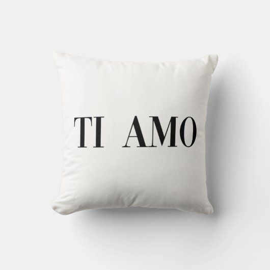 Ti amo イタリア語のレタリング クッション (正面)