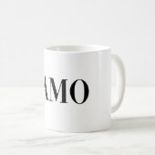Ti amo イタリア語のレタリング コーヒーマグカップ (正面右)