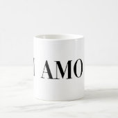 Ti amo イタリア語のレタリング コーヒーマグカップ (中央)