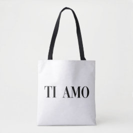 Ti amo イタリア語のレタリング トートバッグ