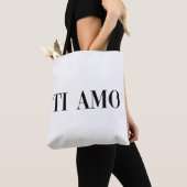 Ti amo イタリア語のレタリング トートバッグ (クローズアップ)