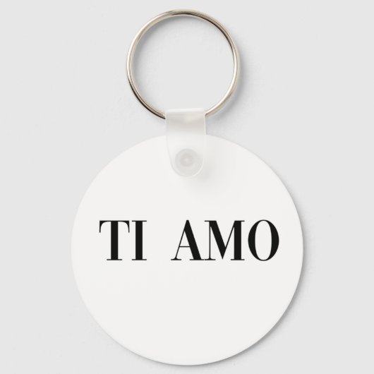 Ti amo イタリア語 レタリング キーチェーン (正面)