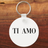 Ti amo イタリア語 レタリング キーチェーン (正面)