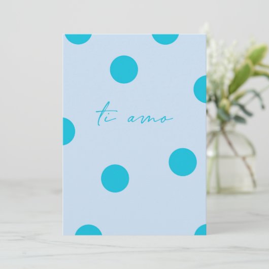Ti amo flat Greeting Card カード (スタンド正面)