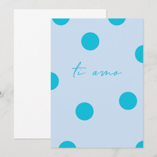 Ti amo flat Greeting Card カード (正面/裏面)