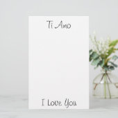 Ti Amo/I Love You 便箋 (スタンド正面)