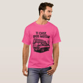 TI CASE GROS MOTEUR N&B Tシャツ (正面フル)