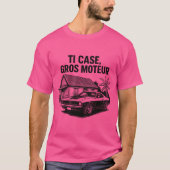 TI CASE GROS MOTEUR N&B Tシャツ (正面)