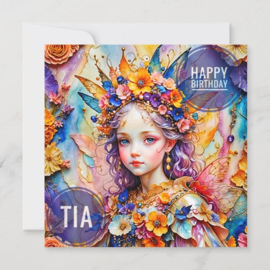 TIA 〜 バースデーカード 〜 フラワーフェアリー 〜 (正面)