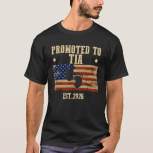 TIA 2026ベビーシャワーUSAアメリカ国旗に昇格 Tシャツ
