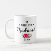 Tia Madrinas 2026 Quieres Ser Mi Madrina コーヒーマグカップ (左)