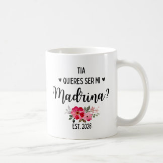 Tia Madrinas 2026 Quieres Ser Mi Madrina コーヒーマグカップ