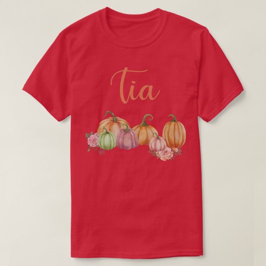 Tia of Little Pumpkin First Birthday Autumn Pumpki Tシャツ (デザイン正面)