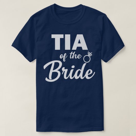 Tia of the Bride Coordinating Wedding Party  Tシャツ (デザイン正面)