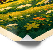 Tian Shan Mountains, China, in a classic retro ポスター (コーナー)