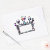 Tiaraラベルをパーソナライズ！ 楕円形シール (封筒)