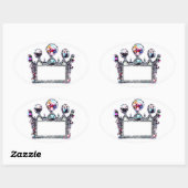 Tiaraラベルをパーソナライズ！ 楕円形シール (シート)