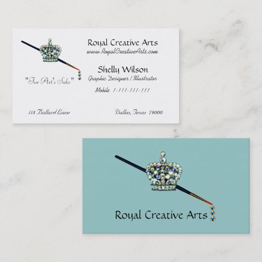 Tiara ARTIST名刺 名刺 (正面/裏面)