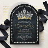 Tiara Crown Diamond Quinceanera Invitation 招待状