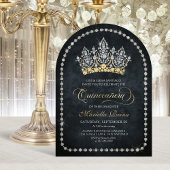 Tiara Crown Diamond Quinceanera Invitation 招待状