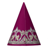 Tiara Print New Year Party Hat パーティーハット (裏面)