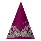 Tiara Print New Year Party Hat パーティーハット (左)