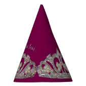 Tiara Print New Year Party Hat パーティーハット (右)