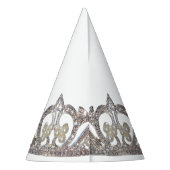 Tiara Print New Year Party Hat パーティーハット (裏面)