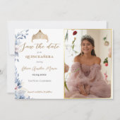 Tiara Quinceaeneraエレガント写真Save the date セーブザデート (正面)