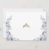 Tiara Quinceaeneraエレガント写真Save the date セーブザデート (裏面)