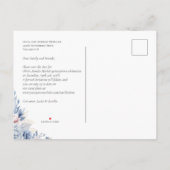 Tiara Quinceaeneraエレガント写真Save the date 案内ポストカード (裏面)