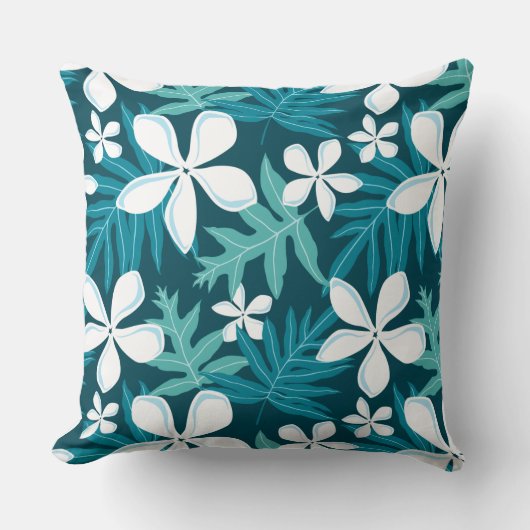 TIARE (ティール(緑がかった色)) クッション (正面)