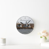 Tibbettsポイント灯台時計 ラウンド壁時計 (ホーム)
