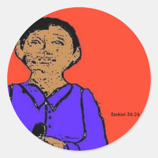 Tibbs Omalay ORANGE Ezekiel 36:26 ラウンドシール