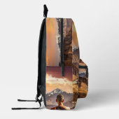 TIbet - Buddhism - Meditation プリントバックパック (左)