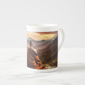 TIbet - Buddhism - Meditation ボーンチャイナマグカップ (正面右)