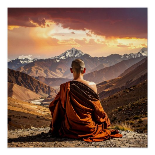TIbet - Buddhism - Meditation ポスター (正面)