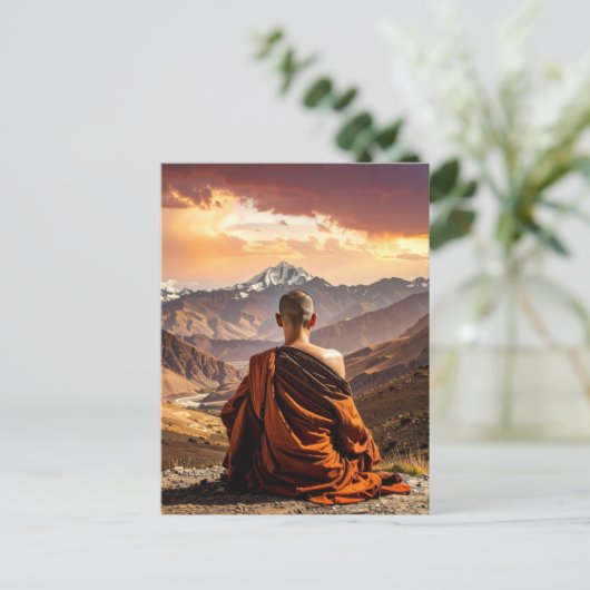 TIbet - Buddhism - Meditation ポストカード (スタンド正面)