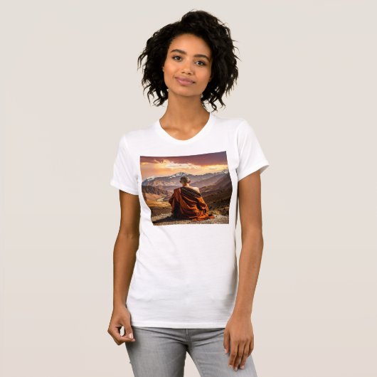 TIbet - Buddhism - Meditation Tシャツ (正面フル)