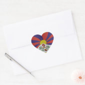 Tibet flag ハートシール (封筒)