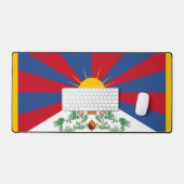 Tibet flag phone case デスクマット (キーボード&マウス)