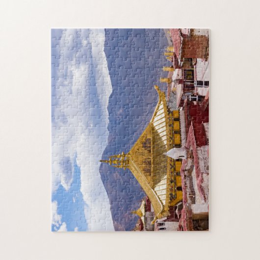 Tibet - Ganden Buddhist Monastery ジグソーパズル (縦)