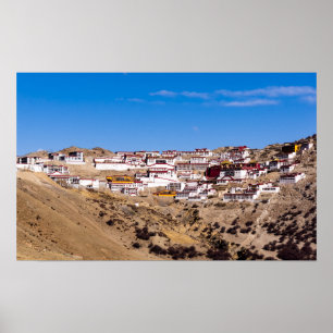 Tibet - Ganden Buddhist Monastery ポスター