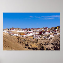 Tibet - Ganden Buddhist Monastery ポスター