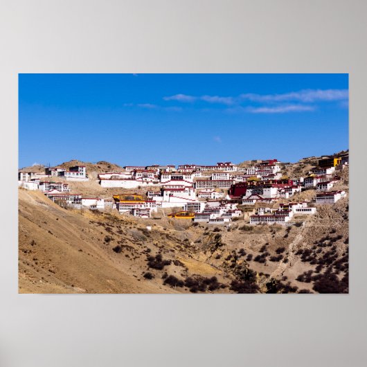 Tibet - Ganden Buddhist Monastery ポスター (正面)